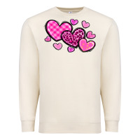 Sandshell love hearts Premium Sweatshirt - OliviaCreatesArt