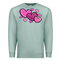 Seafoam love hearts Premium Sweatshirt - OliviaCreatesArt