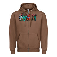 Chestnut Western Howdy Gemstone Cowboy Hat Zipper Hoodie - HowdyJamesFarm