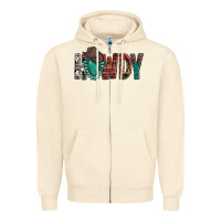 Sandshell Western Howdy Gemstone Cowboy Hat Zipper Hoodie - HowdyJamesFarm