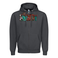 Smoke Western Howdy Gemstone Cowboy Hat Zipper Hoodie - HowdyJamesFarm