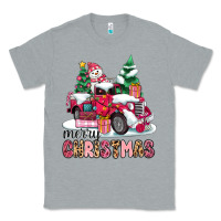 Heather Grey pink merry christmas Classic Tee - MaliasSmallBusiness