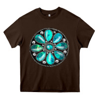 Chocolate Brown gemstone Heavy Core Tee - JahusDesignShop