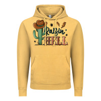 Vintage Mustard raisin hell cowboy cactus Vintage Hoodie - MaliasSmallBusiness