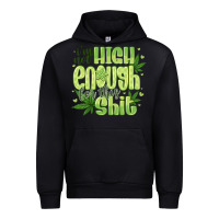 Black i'm not high enough for Urban Hoodie - CowhideDigitalArt