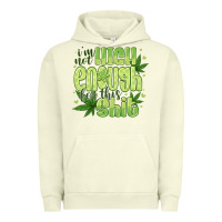 Pigment Pistachio i'm not high enough for Urban Hoodie - CowhideDigitalArt