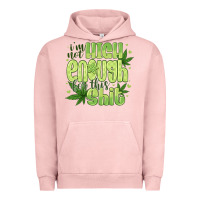 Pigment Salmon i'm not high enough for Urban Hoodie - CowhideDigitalArt