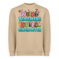 Mushroom weird teachers build character Heavyweight Sweatshirt - Artiststas