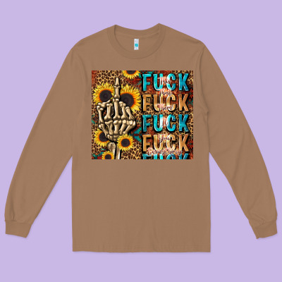 Fuck Long Sleeve Tee Designed By Lillyallendesigns