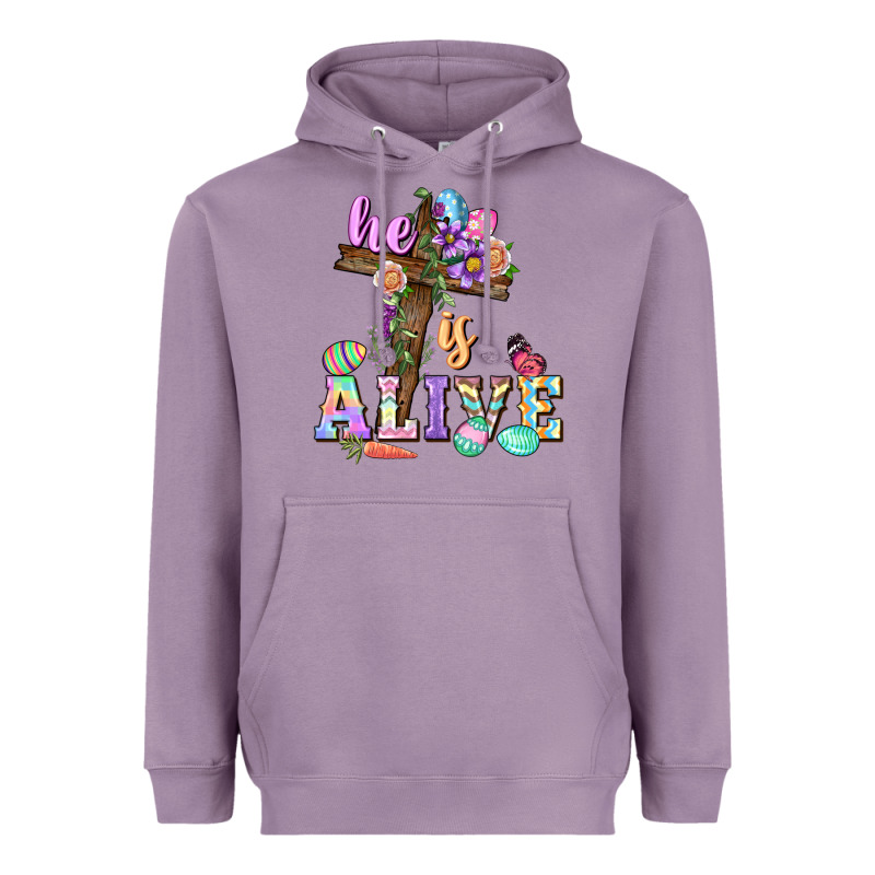 He Is Alive Easter Day Heavyweight Hoodie by CowGirlArtShop | Teevron