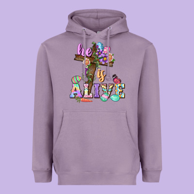 He Is Alive Easter Day Heavyweight Hoodie Designed By Cowgirlartshop