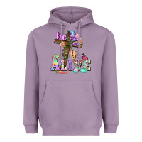 Lavender He is alive Easter Day Heavyweight Hoodie - CowGirlArtShop