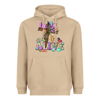 Mushroom He is alive Easter Day Heavyweight Hoodie - CowGirlArtShop
