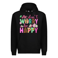 Black Don't worry be happy Easter Day Premium Hoodie - HowdyJamesFarm