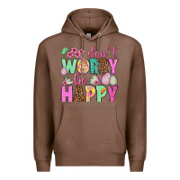 Chestnut Don't worry be happy Easter Day Premium Hoodie - HowdyJamesFarm