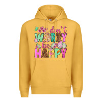 Mustard Don't worry be happy Easter Day Premium Hoodie - HowdyJamesFarm