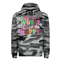 Slate Camo Don't worry be happy Easter Day Premium Hoodie - HowdyJamesFarm