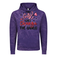 Cloud Purple this girl will change the world Vintage Hoodie - MaliasSmallBusiness