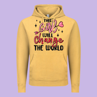 This Girl Will Change The World Vintage Hoodie Designed By Maliassmallbusiness