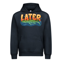 Navy Later Urban Hoodie - CowhideDigitalArt