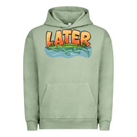 Pigment Oil Green Later Urban Hoodie - CowhideDigitalArt