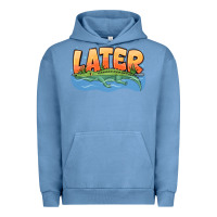 Pigment Pebble Blue Later Urban Hoodie - CowhideDigitalArt
