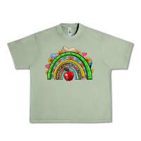 Oil Green school rainbow Urban Heavy Tee - NancyCooperArtShop