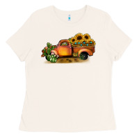 Bone sunflower truck Ladies Tee - JahusDesignShop