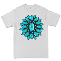 Dove Grey turqoise gemstone Premium Tee - AdoDesignShop