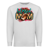 Dove Grey blessed american football mom lightbulb letters Premium Sweatshirt - OliviaCreatesArt