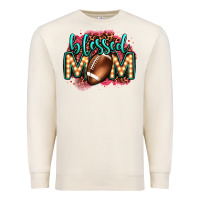 Sandshell blessed american football mom lightbulb letters Premium Sweatshirt - OliviaCreatesArt