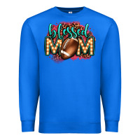True Royal blessed american football mom lightbulb letters Premium Sweatshirt - OliviaCreatesArt