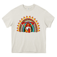Cream firefighter gnomes rainbow Heavy Core Tee - Artiststas