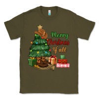 Army Green merry christmas y'all Classic Tee - MaliasSmallBusiness