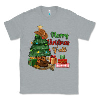 Heather Grey merry christmas y'all Classic Tee - MaliasSmallBusiness