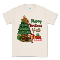 Natural merry christmas y'all Classic Tee - MaliasSmallBusiness