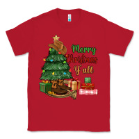Red merry christmas y'all Classic Tee - MaliasSmallBusiness