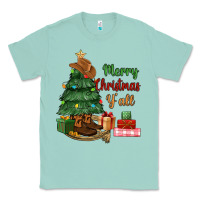 Seafoam merry christmas y'all Classic Tee - MaliasSmallBusiness