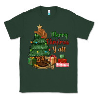 Sports Green merry christmas y'all Classic Tee - MaliasSmallBusiness