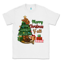 White merry christmas y'all Classic Tee - MaliasSmallBusiness
