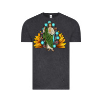 Vintage Black san judas gemstone sunflower Vintage Tee - JahusDesignShop