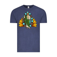 Vintage Denim san judas gemstone sunflower Vintage Tee - JahusDesignShop