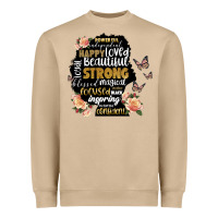 Mushroom black woman silhouette Heavyweight Sweatshirt - Artiststas
