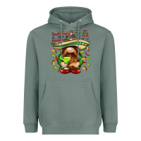 Sage Fiesta gnome with tacos Mexico Heavyweight Hoodie - HowdyJamesFarm