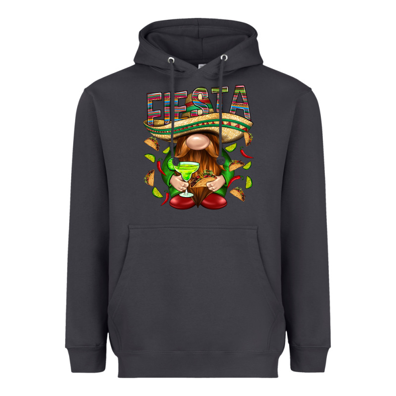 Fiesta Gnome With Tacos Mexico Heavyweight Hoodie by HowdyJamesFarm | Teevron