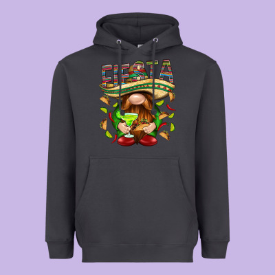 Fiesta Gnome With Tacos Mexico Heavyweight Hoodie Designed By Howdyjamesfarm