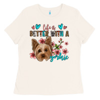 Bone life is better with a yorkie Ladies Tee - Jasminsmagicworld