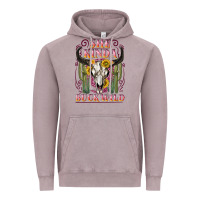 Vintage Zinc she kinda buck wild with bull skull Vintage Hoodie - NancyCooperArtShop