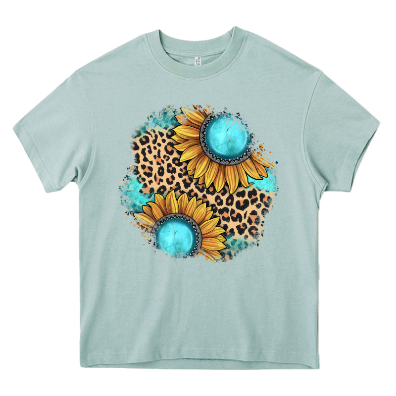Gemstone Leopard Patch Heavy Core Tee by JahusDesignShop | Teevron