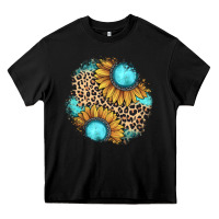 Black gemstone leopard patch Heavy Core Tee - JahusDesignShop